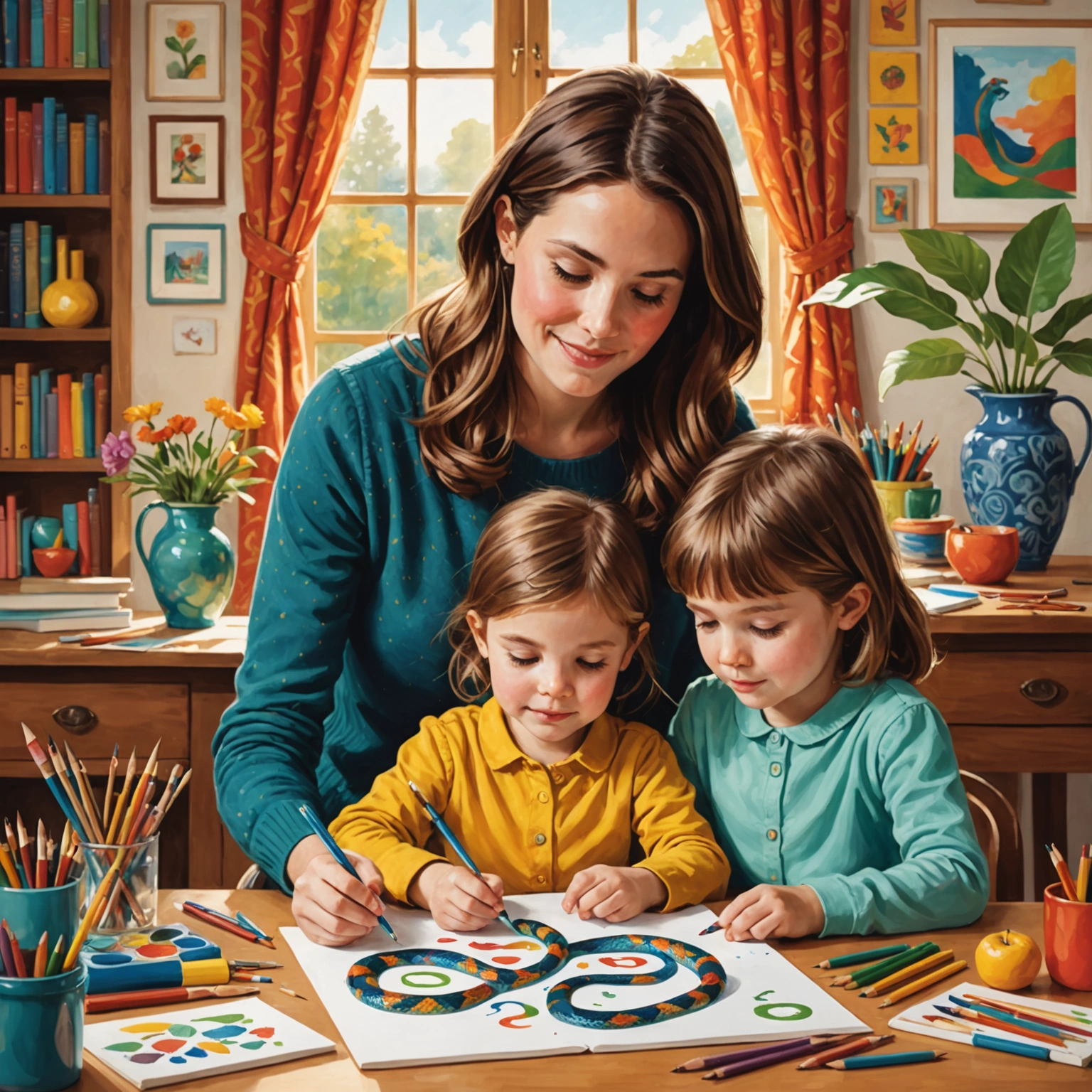 Искусство рисования: путь к творчеству и радости для всей семьи