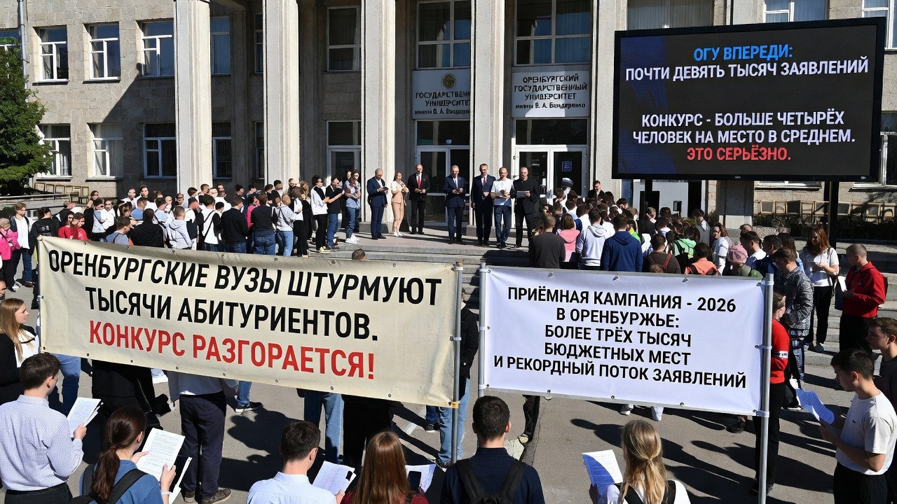 Оренбургские вузы штурмуют тысячи абитуриентов. Конкурс разгорается!