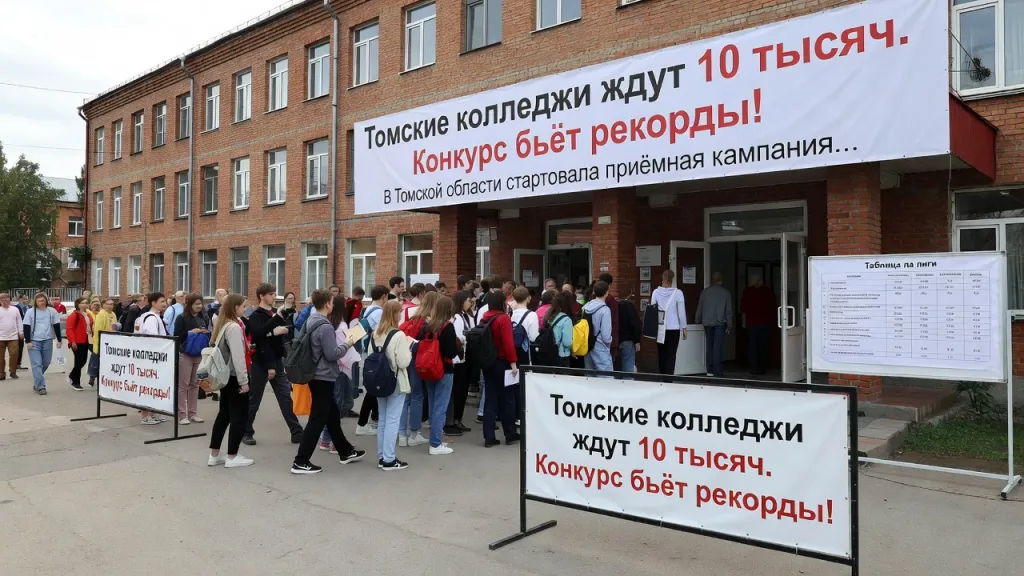 Томские колледжи ждут 10 тысяч. Конкурс бьёт рекорды!